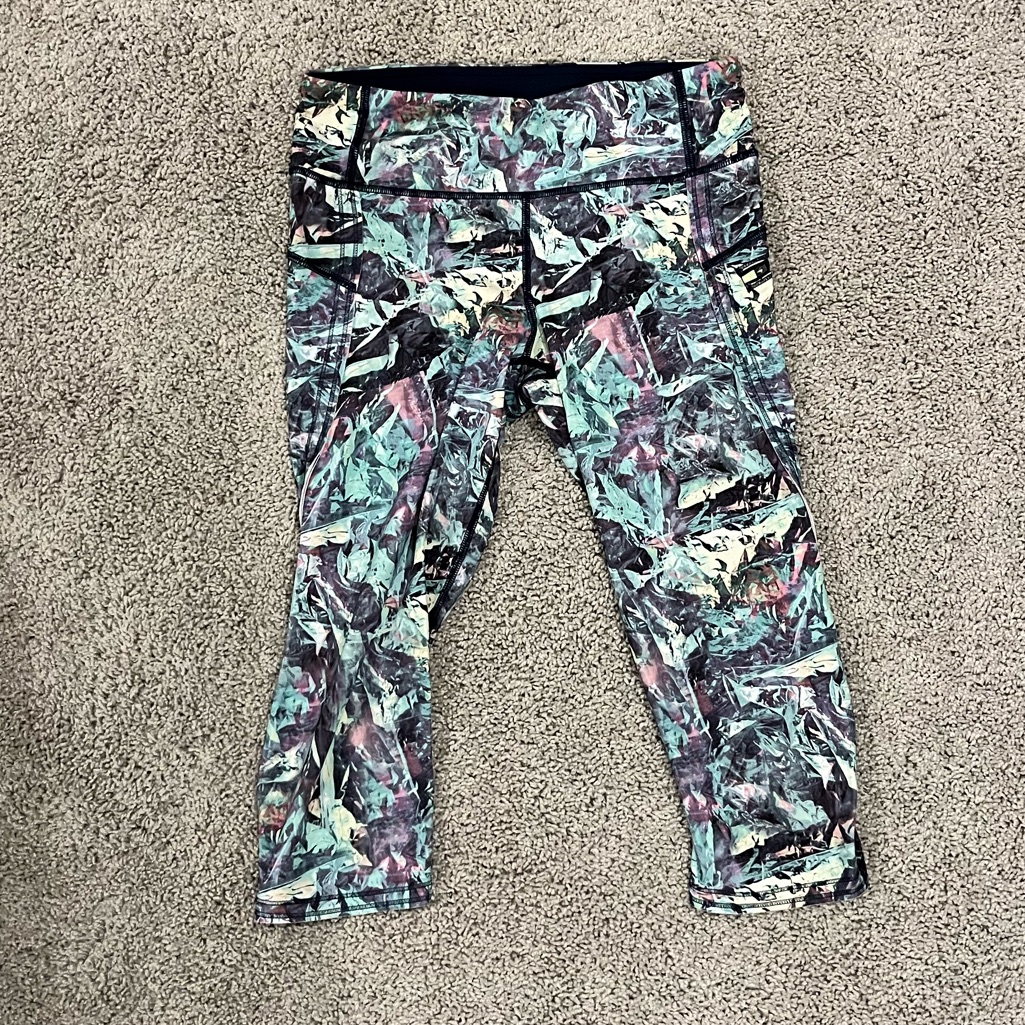 Lululemon Multicolor Luon Capri Leggings Tightspants
